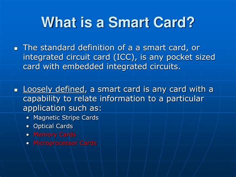 what is meant by the term smart card|smart card identification.